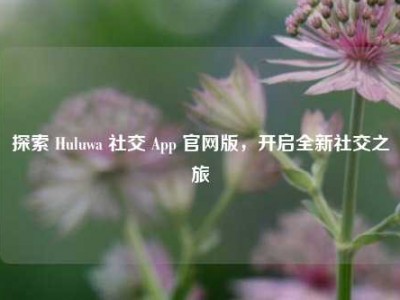 探索 Huluwa 社交 App 官网版，开启全新社交之旅