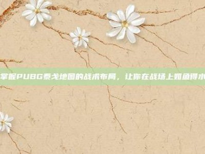 掌握PUBG泰戈地图的战术布局，让你在战场上如鱼得水