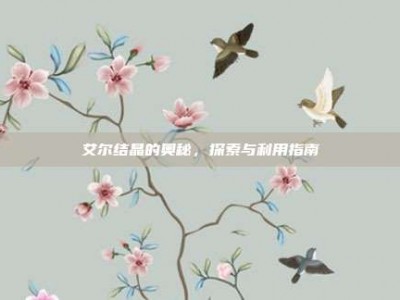 艾尔结晶的奥秘，探索与利用指南
