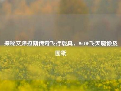 探秘艾泽拉斯传奇飞行载具，WOW飞天魔像及图纸
