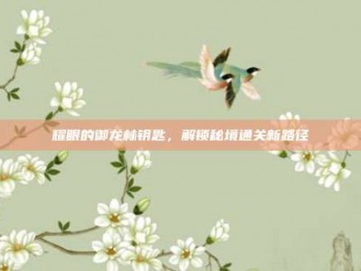 耀眼的御龙林钥匙，解锁秘境通关新路径