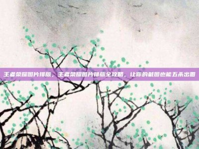 王者荣耀图片排版，王者荣耀图片排版全攻略，让你的截图也能五杀出圈