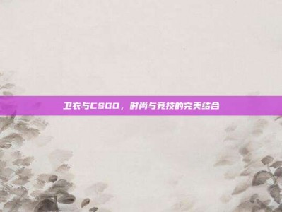 卫衣与CSGO，时尚与竞技的完美结合