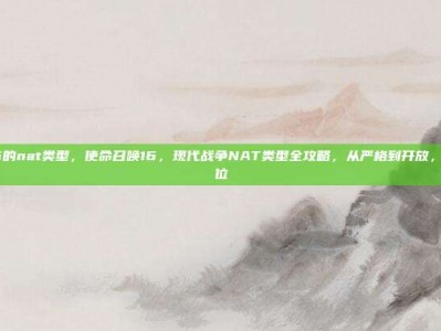 cod16的nat类型，使命召唤16，现代战争NAT类型全攻略，从严格到开放，一步到位