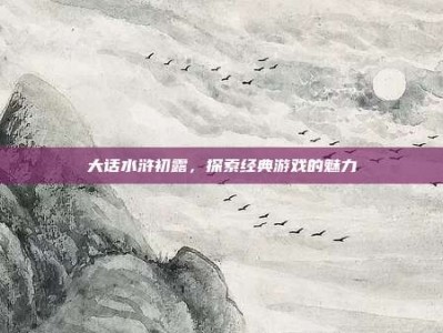 大话水浒初露，探索经典游戏的魅力