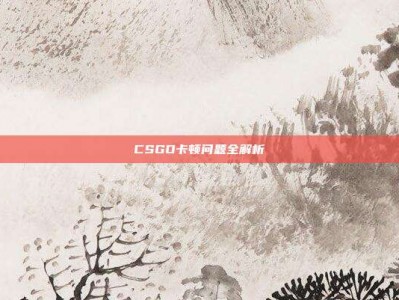 CSGO卡顿问题全解析
