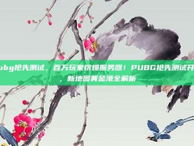 pubg抢先测试，百万玩家挤爆服务器！PUBG抢先测试开启，新地图黄金港全解析