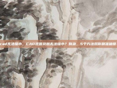 cad无法缩小，CAD视图突然无法缩小？别急，5个方法帮你精准破锁！