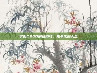 掌握CSGO刷枪技巧，指令代码大全