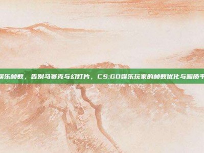 csgo娱乐帧数，告别马赛克与幻灯片，CS:GO娱乐玩家的帧数优化与画质平衡指南