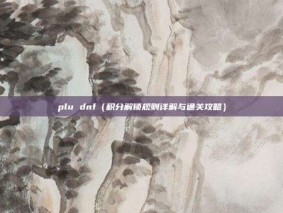 plu dnf（积分解锁规则详解与通关攻略）