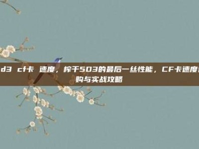 5d3 cf卡 速度，榨干5D3的最后一丝性能，CF卡速度选购与实战攻略