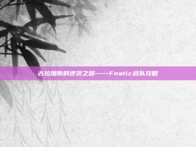 古拉加斯的逆袭之路——Fnatic战队攻略