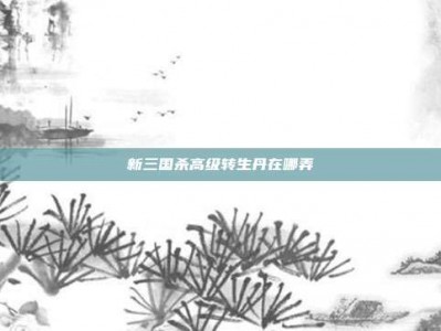 新三国杀高级转生丹在哪弄