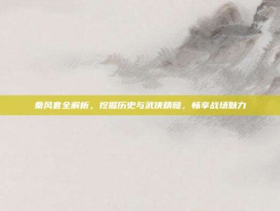 秦风套全解析，挖掘历史与武侠精髓，畅享战场魅力