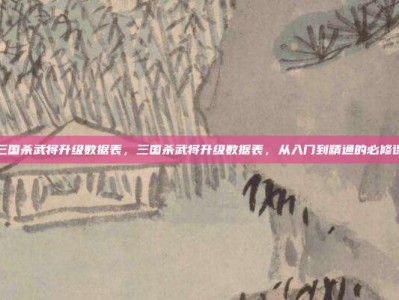 三国杀武将升级数据表，三国杀武将升级数据表，从入门到精通的必修课