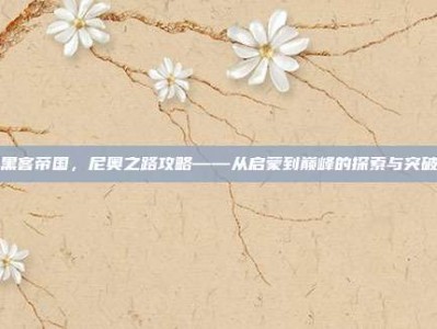黑客帝国，尼奥之路攻略——从启蒙到巅峰的探索与突破