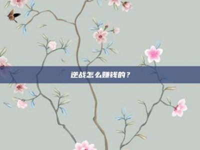 逆战怎么赚钱的？