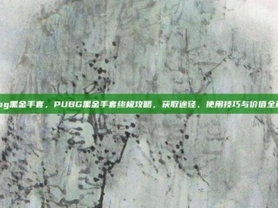 pubg黑金手套，PUBG黑金手套终极攻略，获取途径、使用技巧与价值全解析