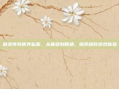 超变传奇世界私服，从基础到精通，探索极致游戏体验