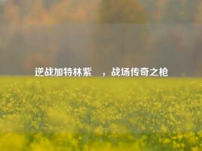 逆战加特林紫骍，战场传奇之枪