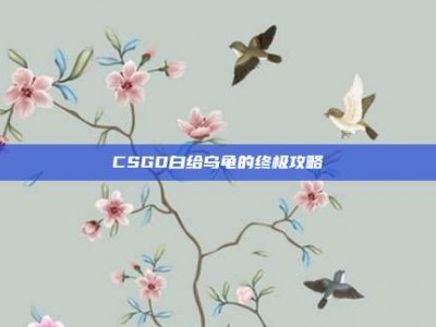 CSGO白给乌龟的终极攻略