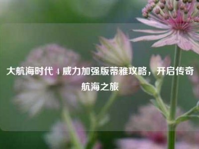 大航海时代 4 威力加强版蒂雅攻略，开启传奇航海之旅