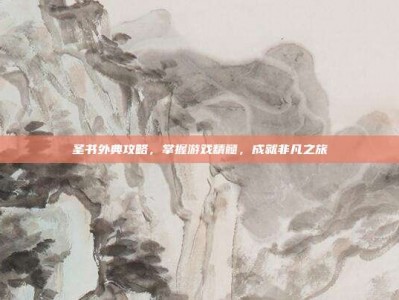 圣书外典攻略，掌握游戏精髓，成就非凡之旅