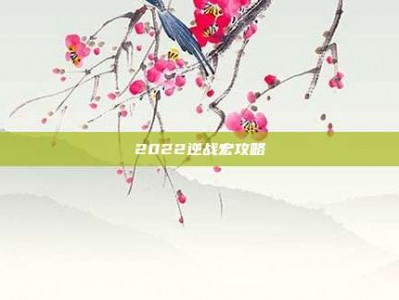 2022逆战宏攻略