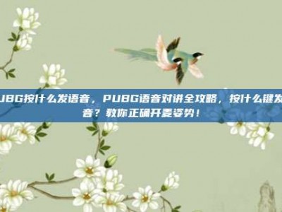 PUBG按什么发语音，PUBG语音对讲全攻略，按什么键发语音？教你正确开麦姿势！