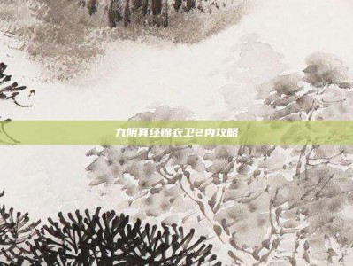 九阴真经锦衣卫2内攻略
