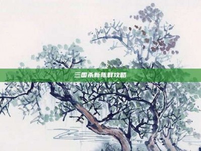 三国杀新陈群攻略