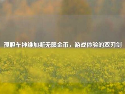 孤胆车神维加斯无限金币，游戏体验的双刃剑