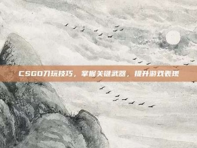 CSGO刀玩技巧，掌握关键武器，提升游戏表现