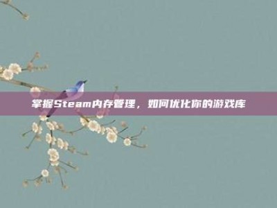掌握Steam内存管理，如何优化你的游戏库
