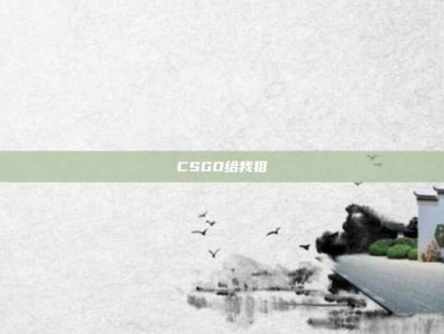 CSGO给我狙