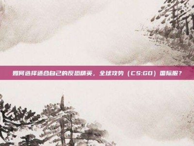 如何选择适合自己的反恐精英，全球攻势（CS:GO）国际服？