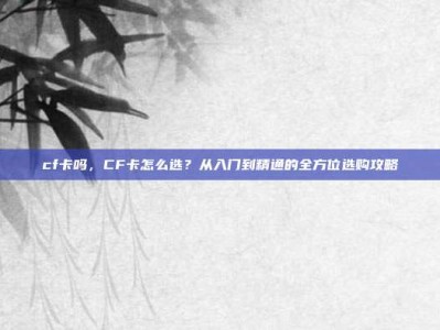 cf卡吗，CF卡怎么选？从入门到精通的全方位选购攻略