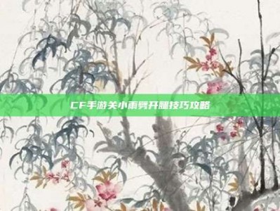 CF手游关小雨劈开腿技巧攻略