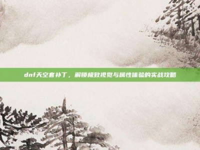 dnf天空套补丁，解锁极致视觉与属性体验的实战攻略
