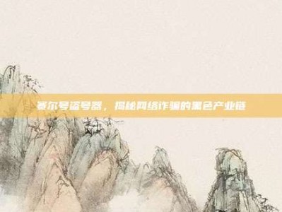 赛尔号盗号器，揭秘网络诈骗的黑色产业链