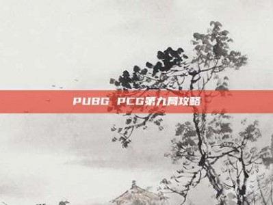 PUBG PCG第九局攻略