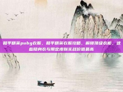 和平精英pubg衣服，和平精英衣服攻略，解锁顶级衣柜，这些隐身衣与限定皮肤实战价值最高