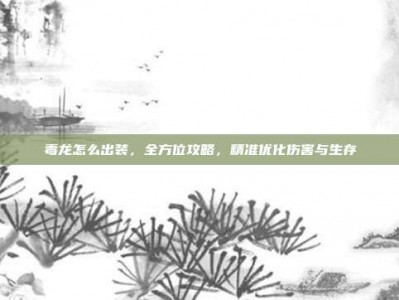毒龙怎么出装，全方位攻略，精准优化伤害与生存