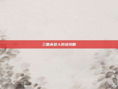 三国杀多人对战攻略