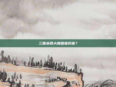 三国杀四大魏国谁厉害？