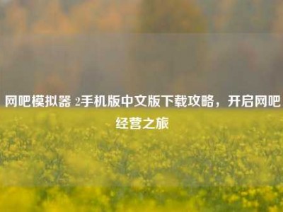 网吧模拟器 2手机版中文版下载攻略，开启网吧经营之旅