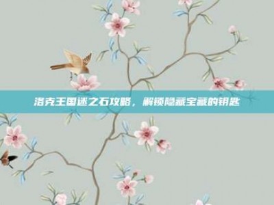 洛克王国迷之石攻略，解锁隐藏宝藏的钥匙