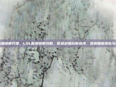 lol新加坡服代理，LOL新加坡服攻略，低延迟畅玩新选择，告别国服排队与内卷！