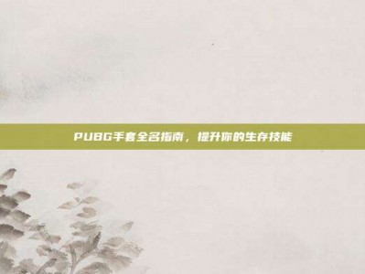 PUBG手套全名指南，提升你的生存技能
